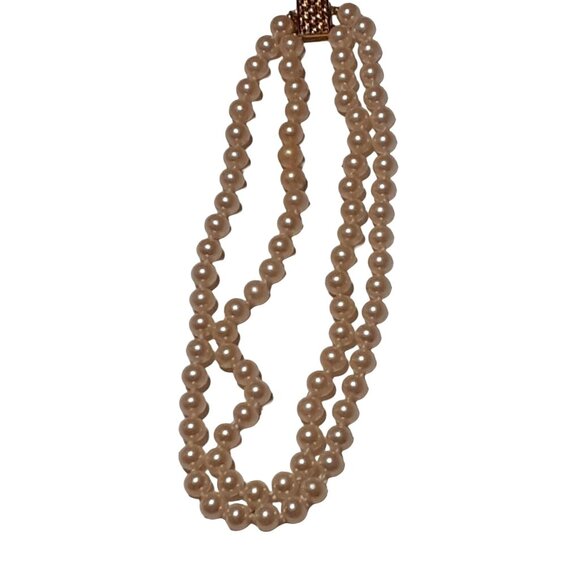 Glass Pearl Necklace 16" - Picture 1 of 2